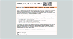 Desktop Screenshot of digitalgames.playthinklearn.net